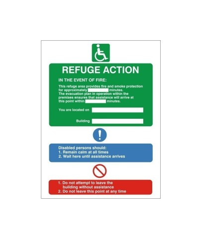 Fire Action Refuge Sign -...