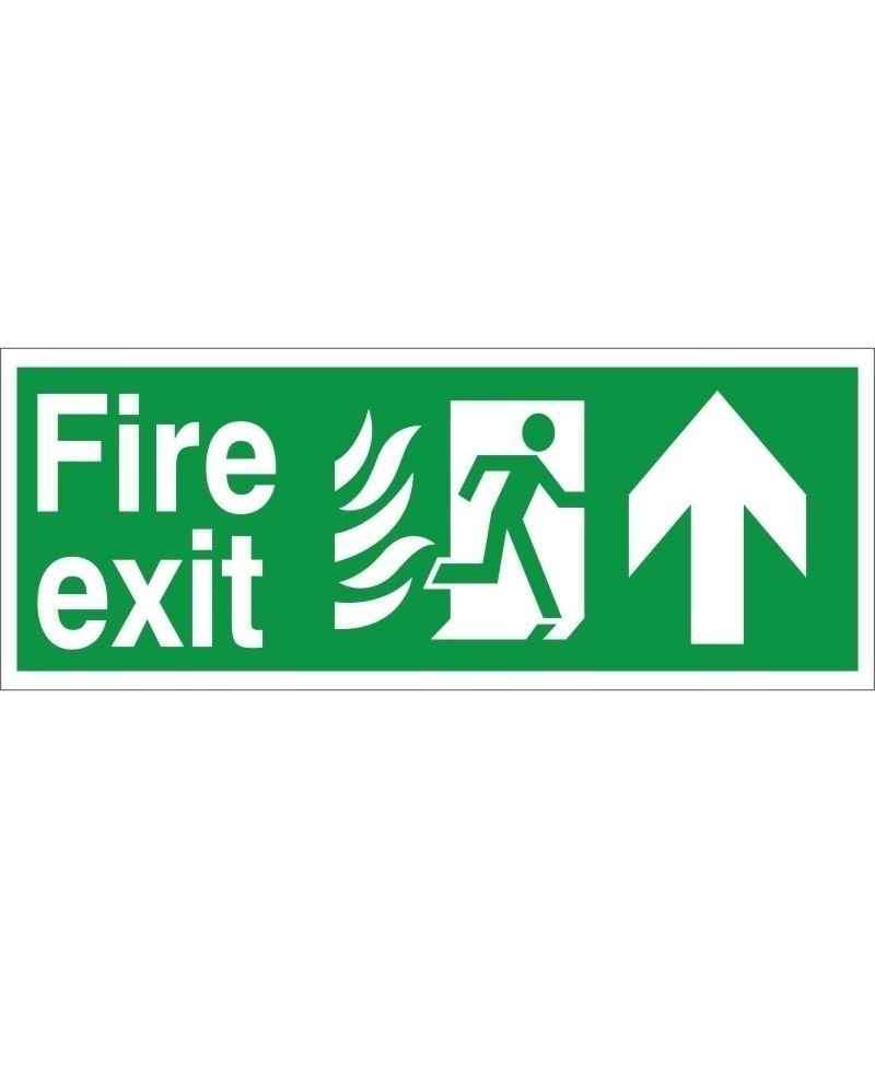 Hospital Compliant Fire Exit Up Sign