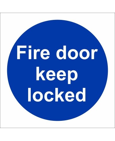 Fire Door Keep Locked Sign 