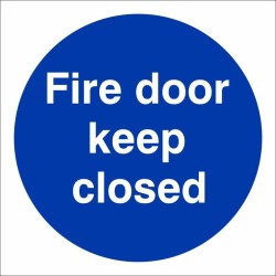 Fire Door Keep Closed Door Sign