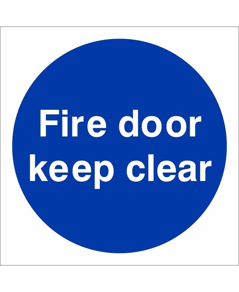 Fire Door Keep Clear Sign