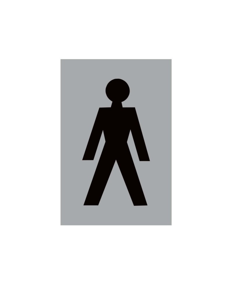 Aluminium Male Toilet Sign