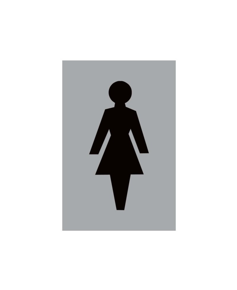 Aluminium Female Toilet Sign