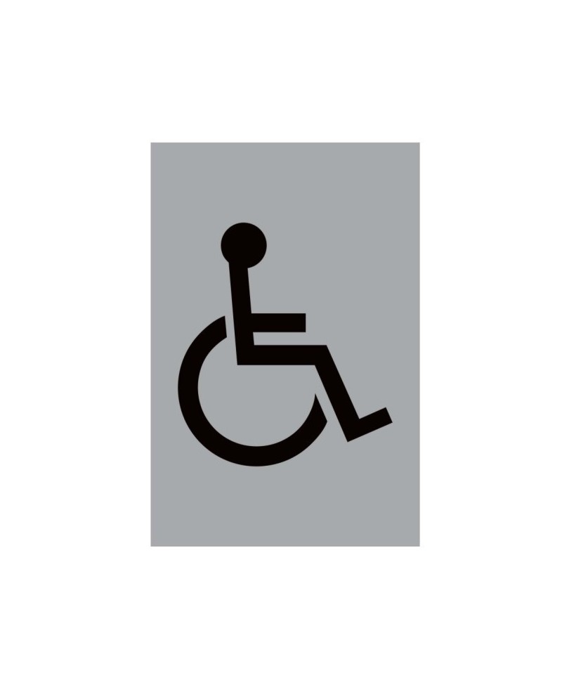 Aluminium Disabled Toilet Sign