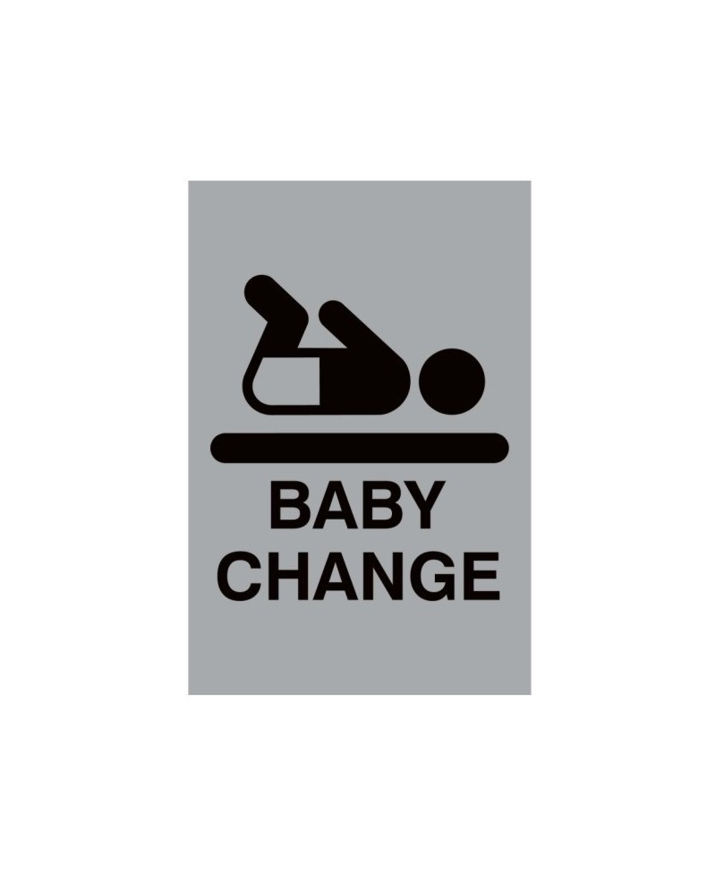 Aluminium Baby Change Sign