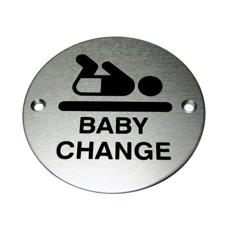 Baby Change Aluminium Sign