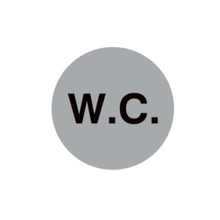 W.C Toilet Aluminium Sign