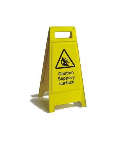 Caution Slippery Surface Free Standing Sign 600mm