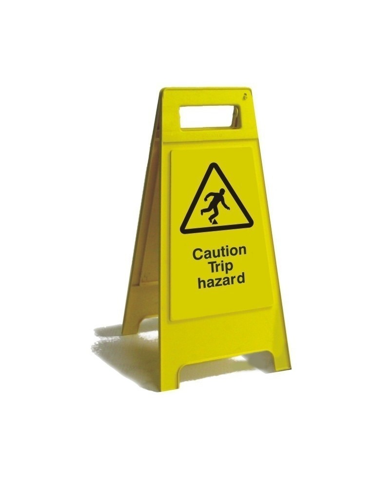 Caution Trip Hazard Free Standing Sign 600mm