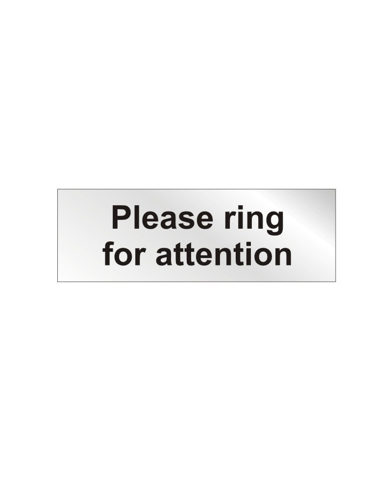 Prestige Please Ring For Attention Sign