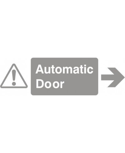 Glass Safety Automatic Door Arrow Right Sign 100mm x 100mm