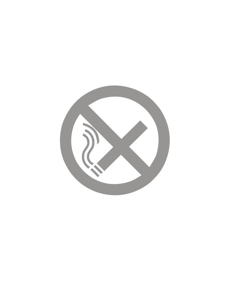 Glass Safety No Smoking Sign 100mm x 100mm