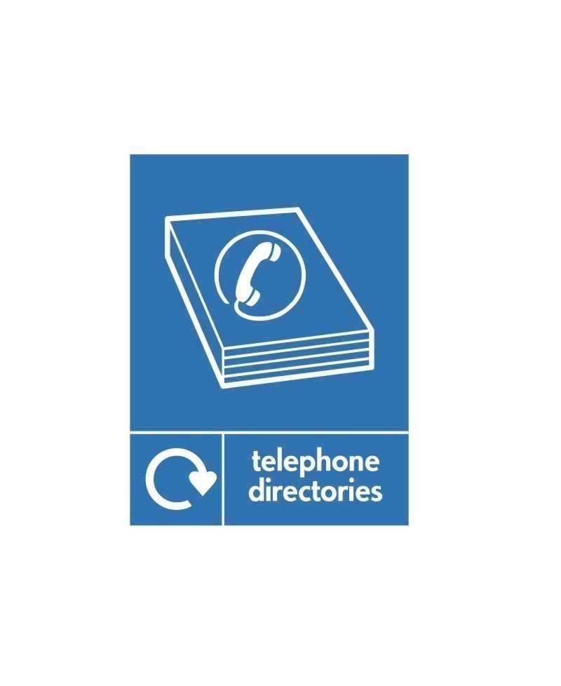 Telephone Directories Recycling Sign