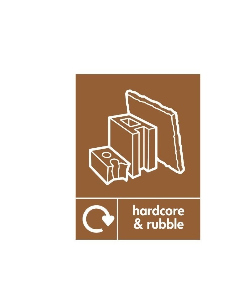 Hardcore And Rubble Recycling Sign 