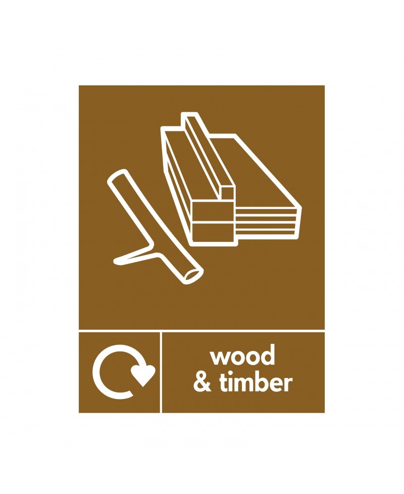 Wood And Timber Recycling Sign