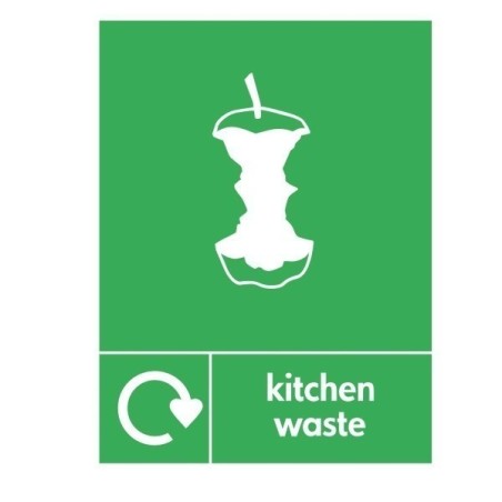 Kitchen Waste Recycling Sign | Rainbow Safety