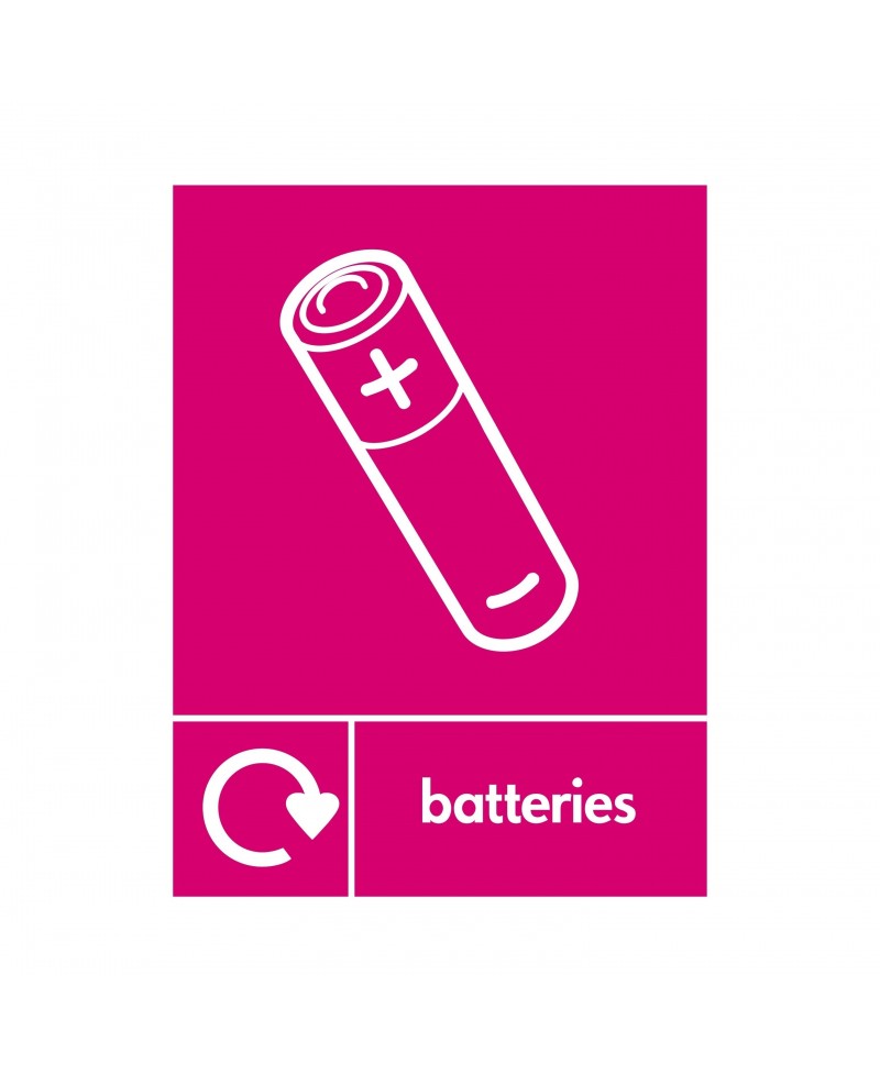 Batteries Recycling Sign