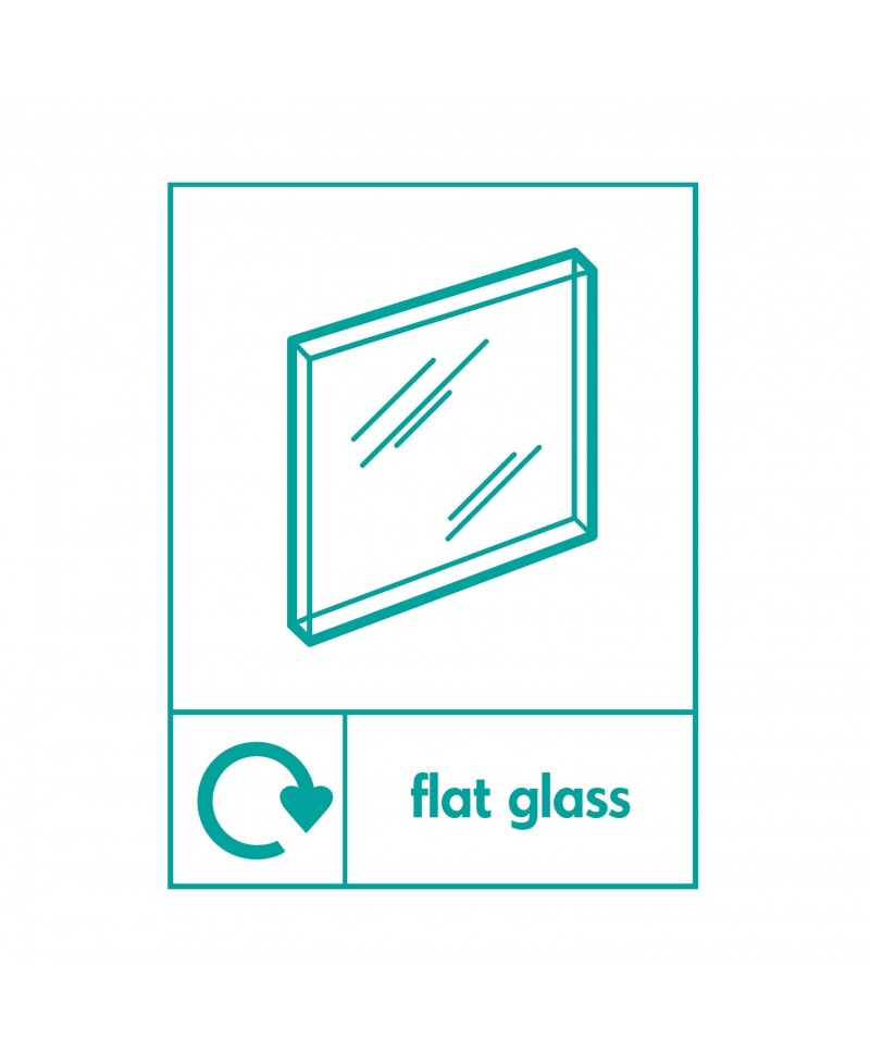 Flat Glass Recycling Sign