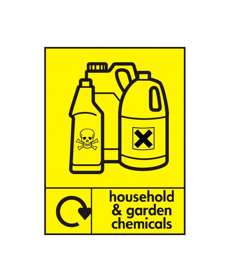 Household And Garden Chemicals Recycling Sign