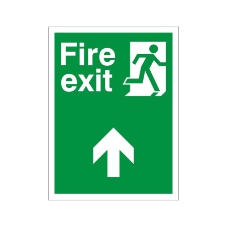 Fire Exit Up Non Slip Floor Sign