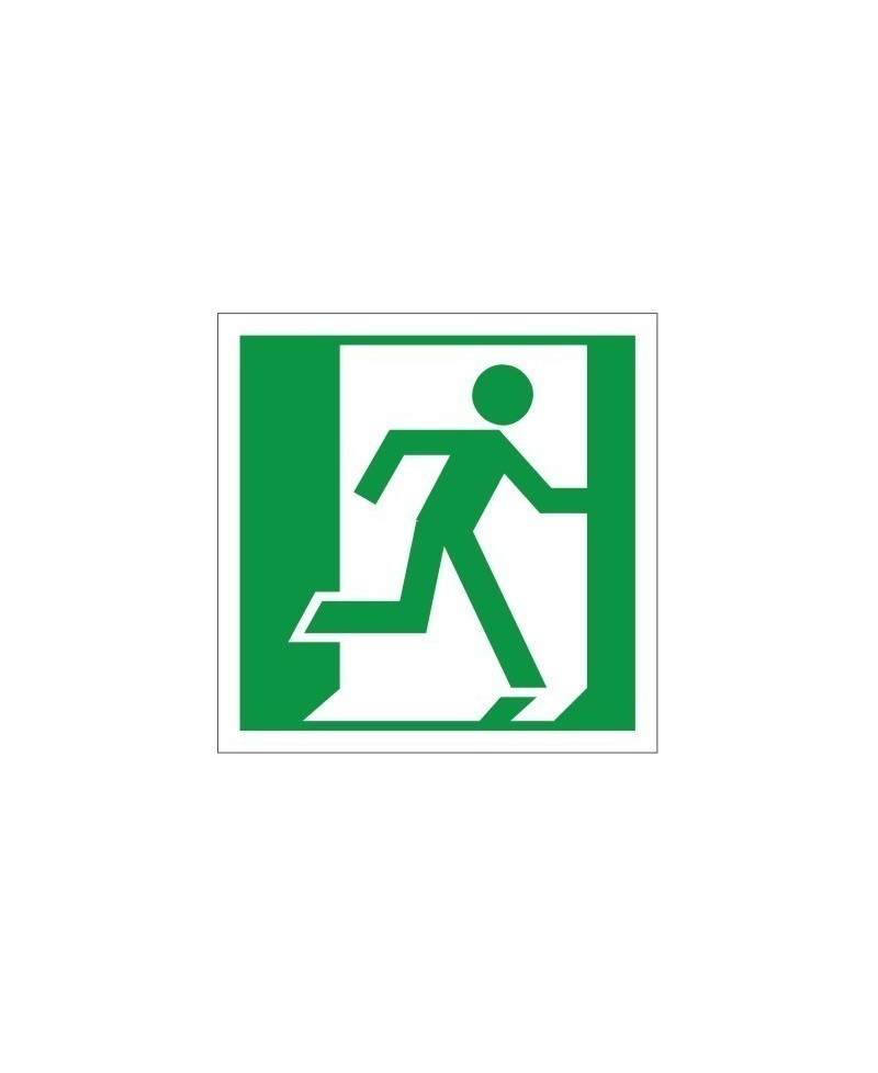 Fire Exit Man Running Right Sign