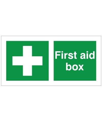 First Aid Box With Symbol Sign - 200mm x 100mm