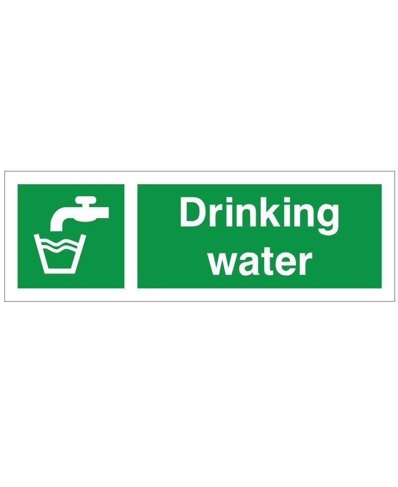 Drinking Water First Aid Sign