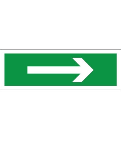 First Aid Arrow Right Instruction Sign - 300mm x 100mm
