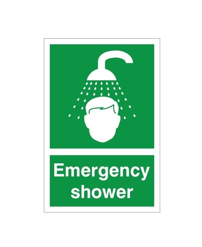 Emergency Shower First Aid Sign