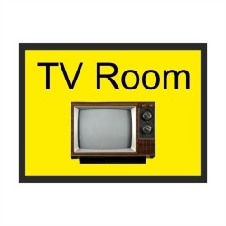 TV Room Dementia Door Sign