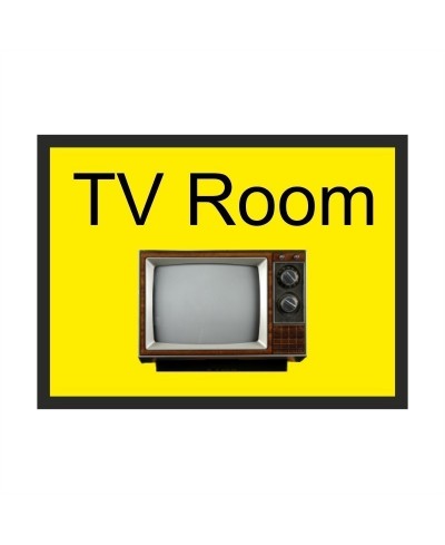 TV Room Dementia Sign 300 x 200mm