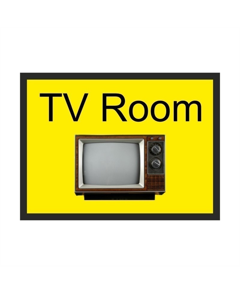 TV Room Dementia Sign 300 x 200mm