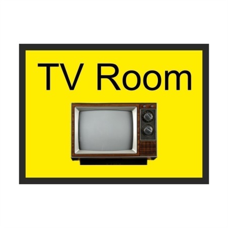 TV Room Dementia Door Sign