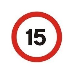 15 MPH Traffic Speed Limit Sign 15 MPH Traffic Sign