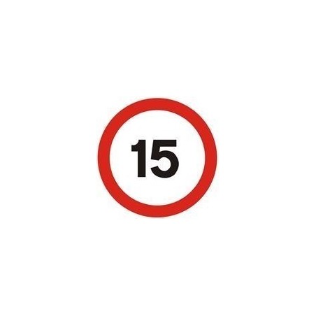 15 MPH Traffic Sign