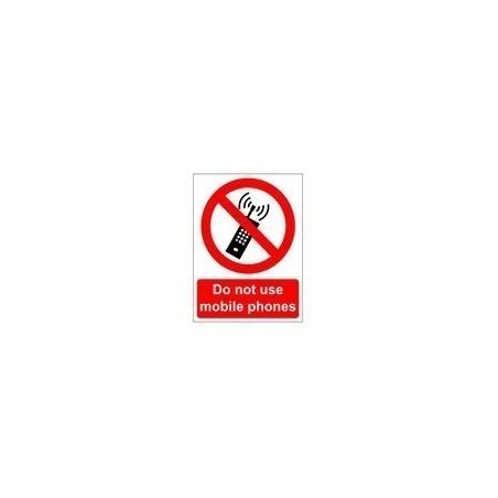 Do Not Use Mobile Phone Sign 150 x 200mm