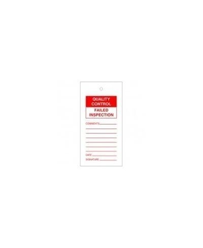 Failed Inspection Quality Control Tags Pack Of 10