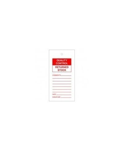 Quality Control Returned Tags Pack Of 10