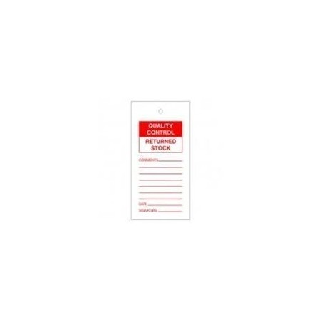 Quality Control Returned Tags Pack Of 10