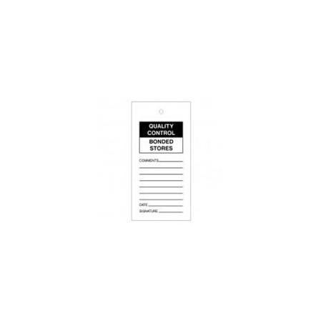 Quality Control Bounded Stores Tags Pack Of 10