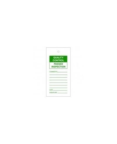 Quality Control Passed Inspection Tags Pack Of 10