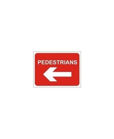Pedestrians Left Road Sign...