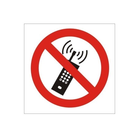 No Mobile Phone Sign 200 x 200mm