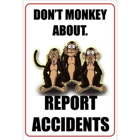 Don't Monkey About Report Accidents