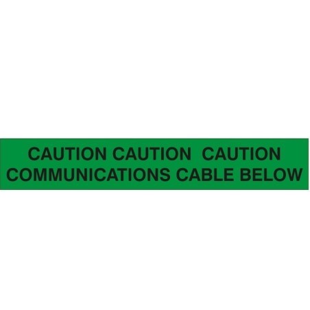 CAUTION CAUTION CAUTION: COMMUNICATIONS CABLE BELOW