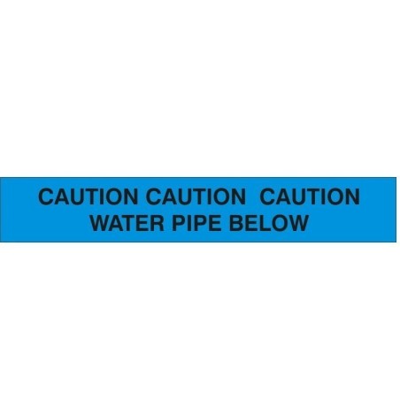 CAUTION CAUTION CAUTION: WATER PIPE BELOW