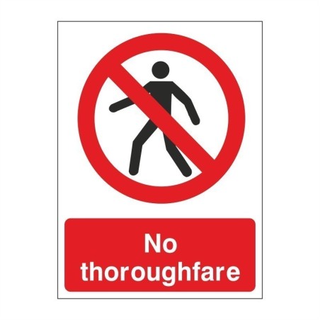 No Thoroughfare Sign