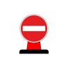 No Entry Cone Sign 600mm Circle