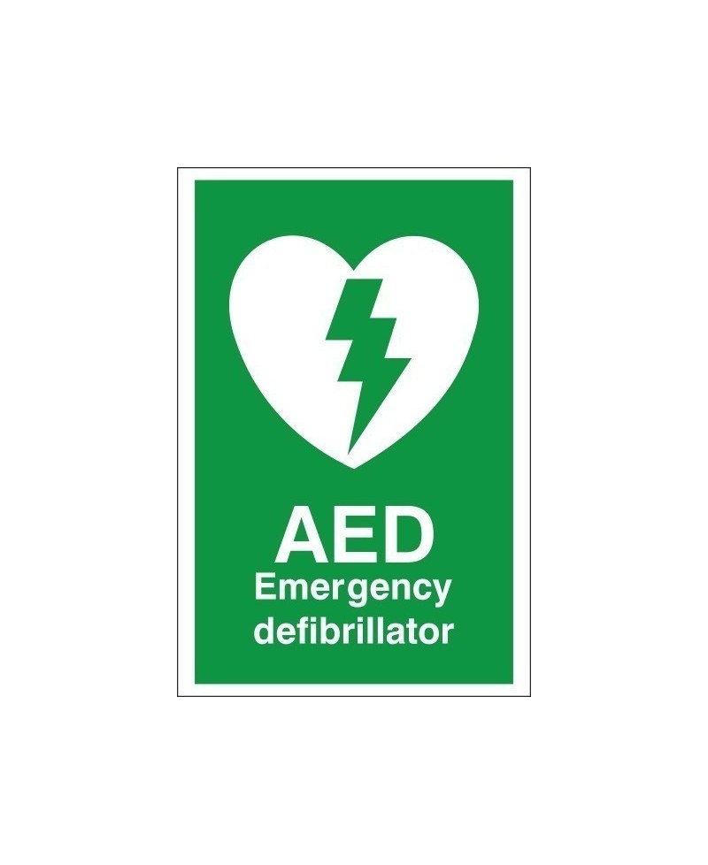 AED Emergency Defibrillator Sign