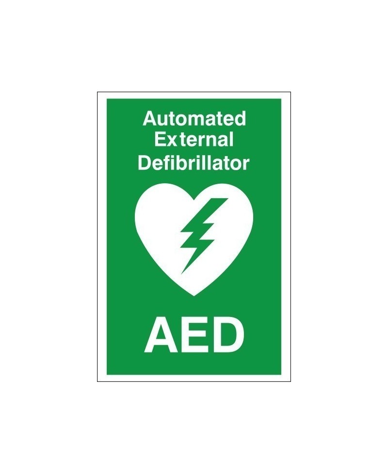 Automated External AED Defibrillator - 200mm x 300mm